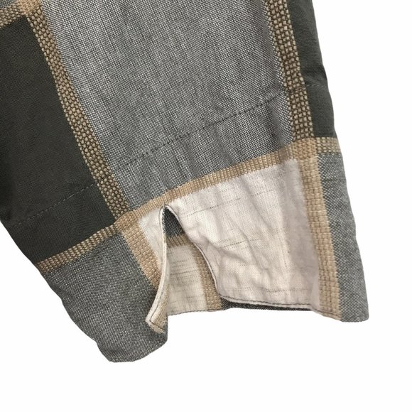 Dressbarn Green Plaid Zipper Front Jacket M/L - Picture 3 of 8